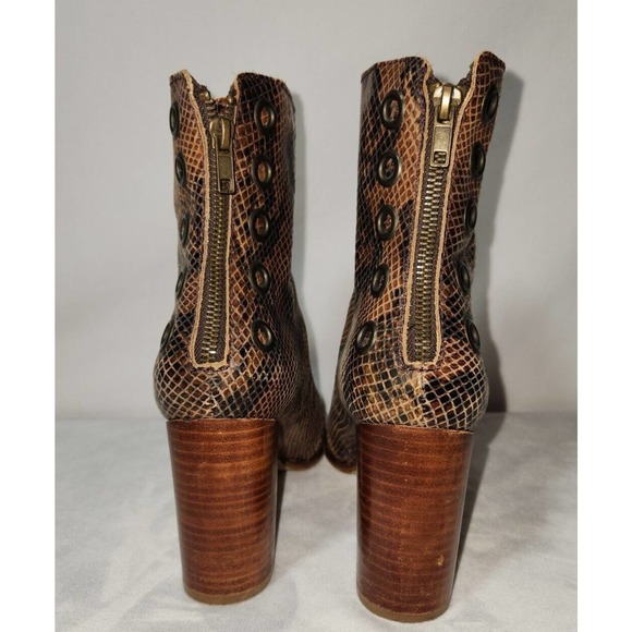 Musse and Cloud Millie Brown Snake Print Boots Women's Shoe Size 8 (39) - Picture 3 of 5
